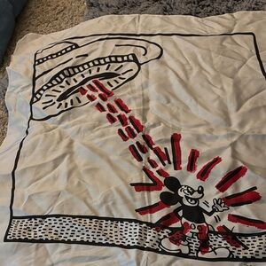 Disney Mickey Mouse Red and Black Graphic Bandana